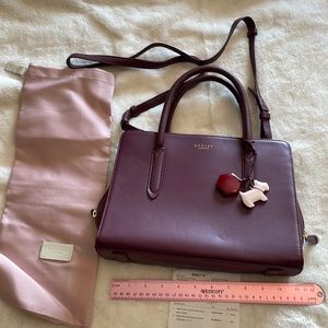 Radley London Liverpool street zip-top satchel. PortGold with dust bag